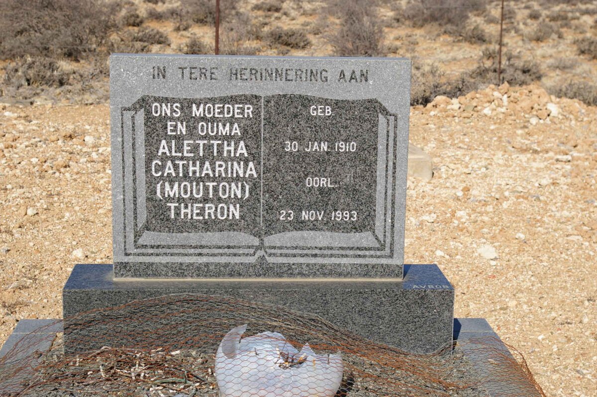 THERON Alettha Catharina nee MOUTON 1910-1993