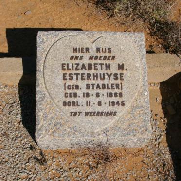 ESTERHUYSE Elizabeth M. nee STADLER 1868-1945