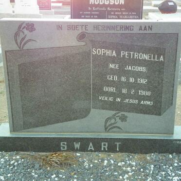 SWART Sophia Petronella nee JACOBS 1912-1980