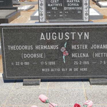 AUGUSTYN Theodorus Hermanus 1911-1998 &amp; Hester Johanna Helena 1915-1998