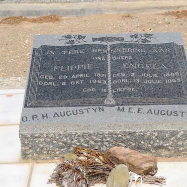 AUGUSTYN O.P.H. 1871-1963 &amp; M.E.E. 1889-1965