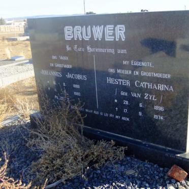 BRUWER Johannes Jacobus 1888-1980 &amp; Hester Catharina VAN ZYL 1896-1974