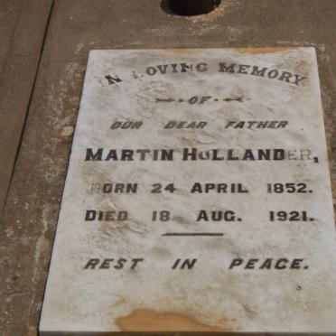 HOLLANDER Martin 1852-1921