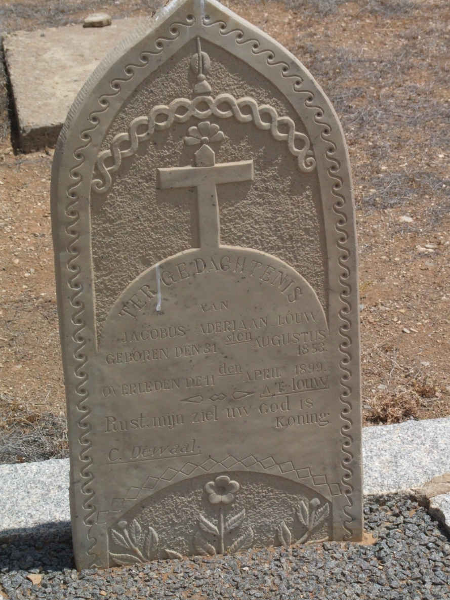 LOUW Jacobus Aderjaan 1853-1899