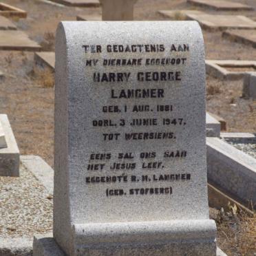 LANGNER Harry George 1881-1947