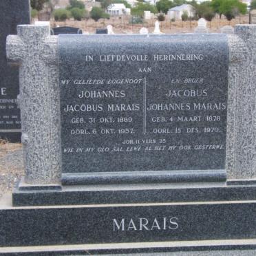 MARAIS Jacobus Johannes 1878-1970 :: MARAIS Johannes Jacobus 1889-1957