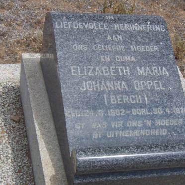 OPPEL Elizabeth Maria Johanna nee BERGH 1902-1970