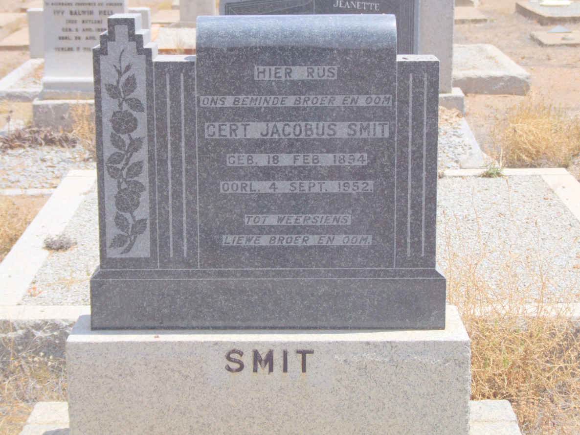 SMIT Gert Jacobus 1894-1952