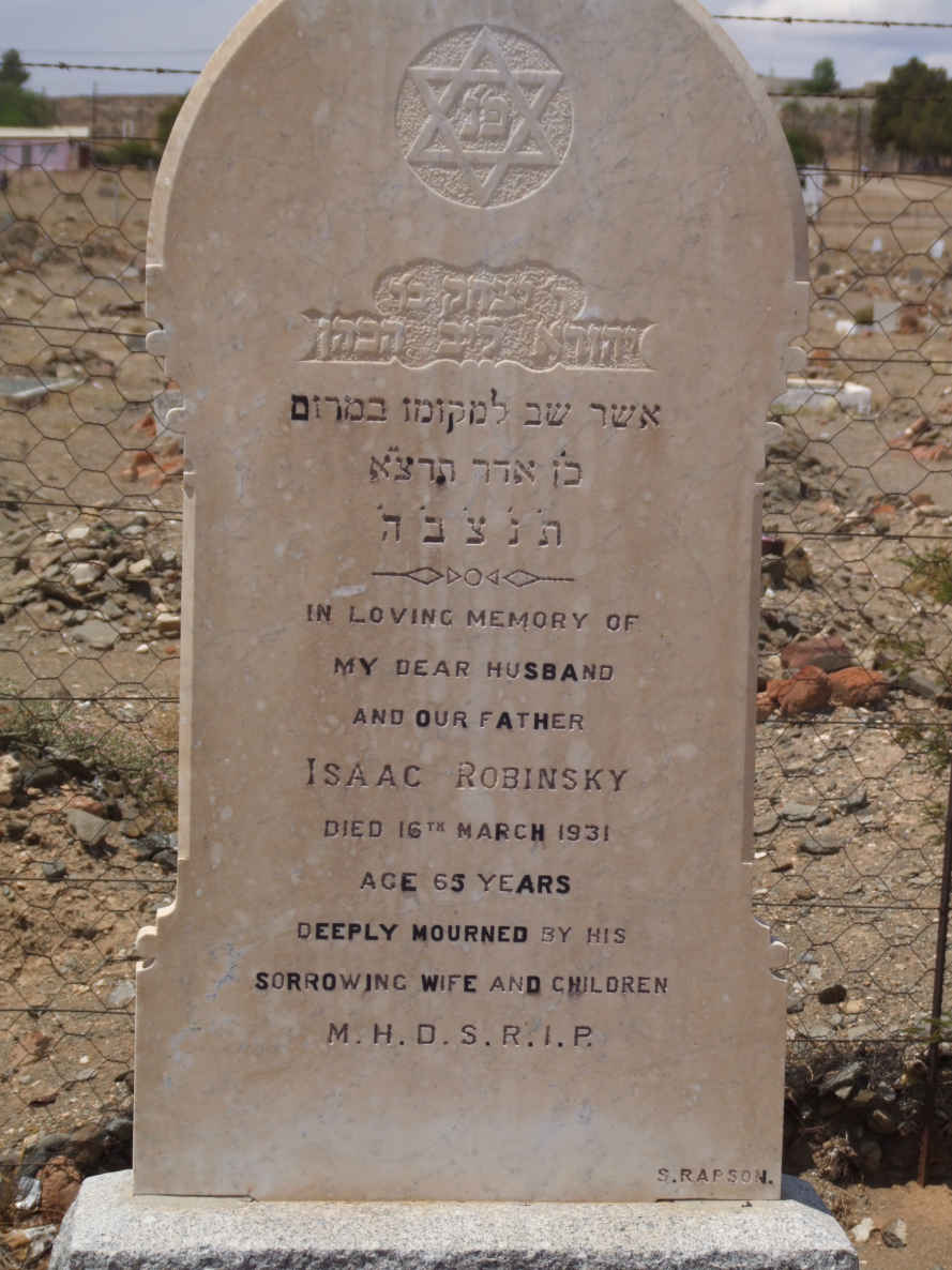 ROBINSKY Isaac -1931