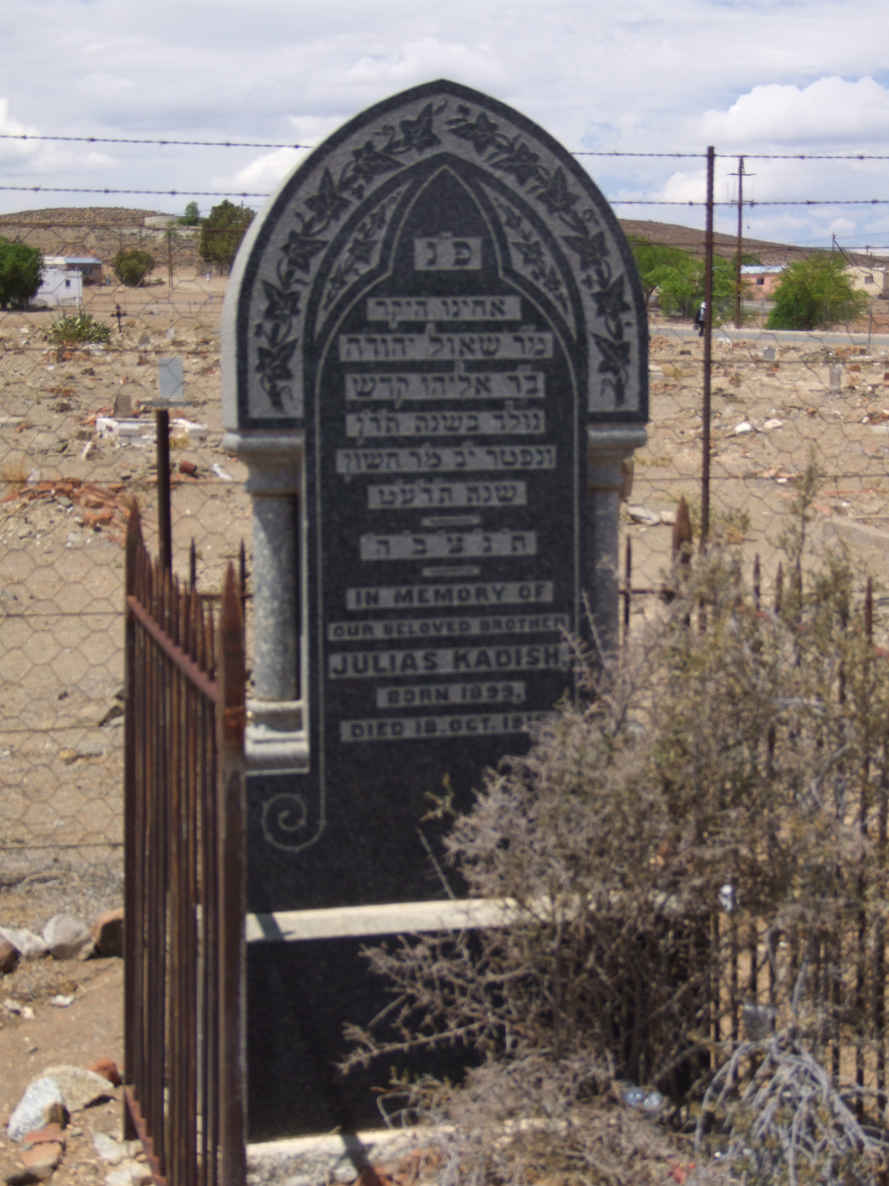 KADISH Julias 1899-191?