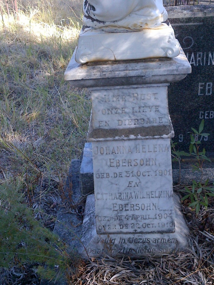 EBERSOHN Johanna Helena 1901- :: EBERSOHN Catharina Wilhelmina 1904-1910