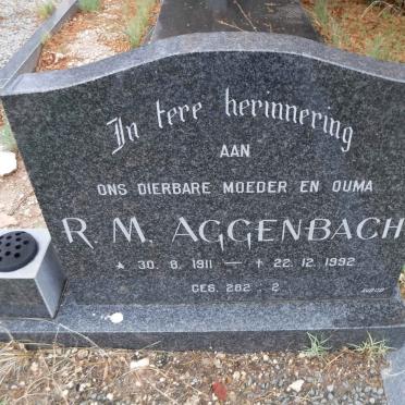 AGGENBACH R.M. 1911-1992