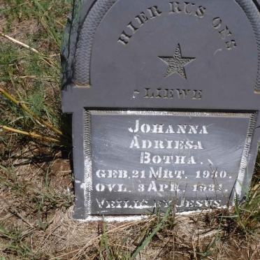 BOTHA Johanna Adriesa 1930-1931