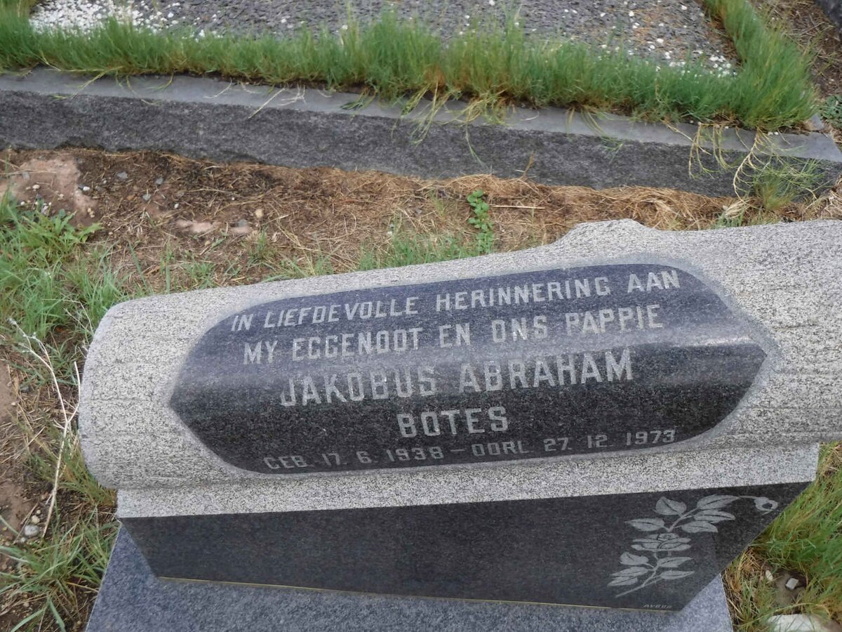 BOTES Jakobus Abraham 1938-1973