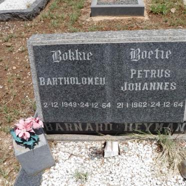 BARNARD Bartholomeu 1949-1964 :: HEYMAN Petrus Johannes 1962-1964