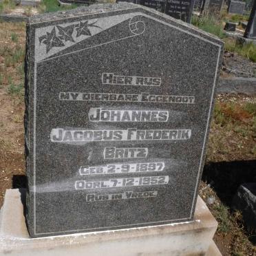 BRITZ Johannes Jacobus Frederik 1897-1952