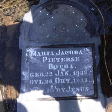 BOTHA Maria Jacoba Pieterse 1932-1933