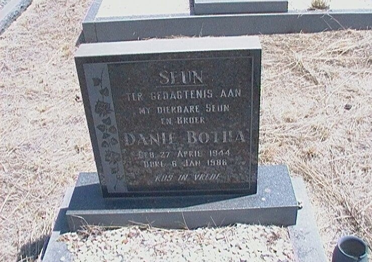 BOTHA Danie 1944-1986