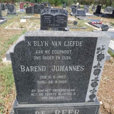 BEER Barend Johannes, de 1897-1960