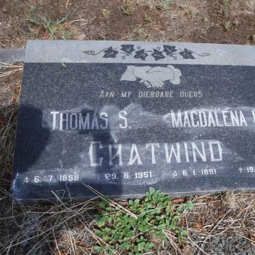 CHATWIND Thomas S. 1888-1951 &amp; Magdalena C. 1891-1971