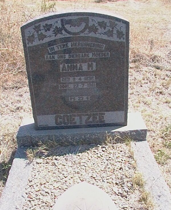 COETZEE Anna M. 1???-1961