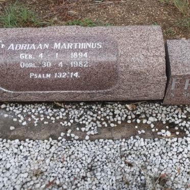 ERASMUS Adriaan Marthinus 1894-1982 &amp; Maria Elizabeth Gertruida 1902-1974 