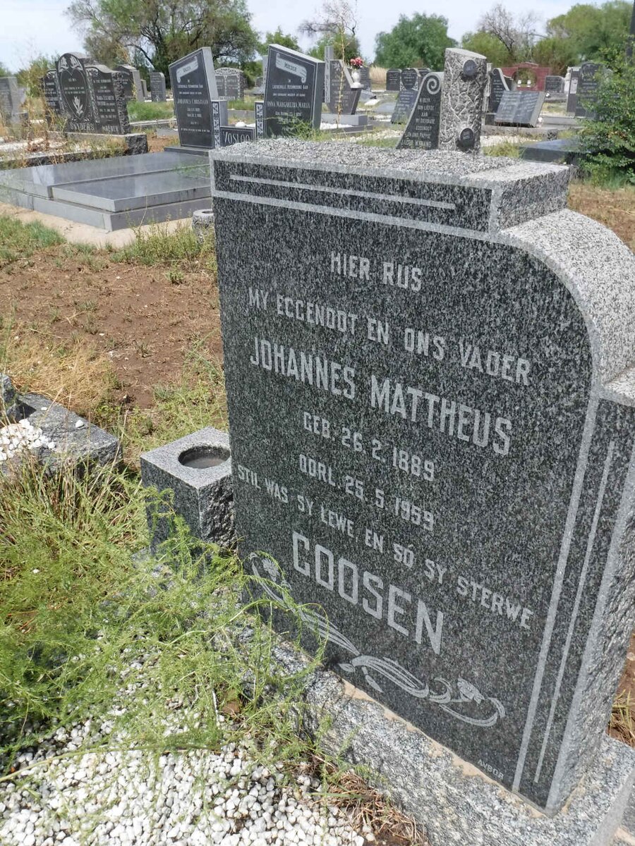 GOOSEN Johannes Mattheus 1889-1959