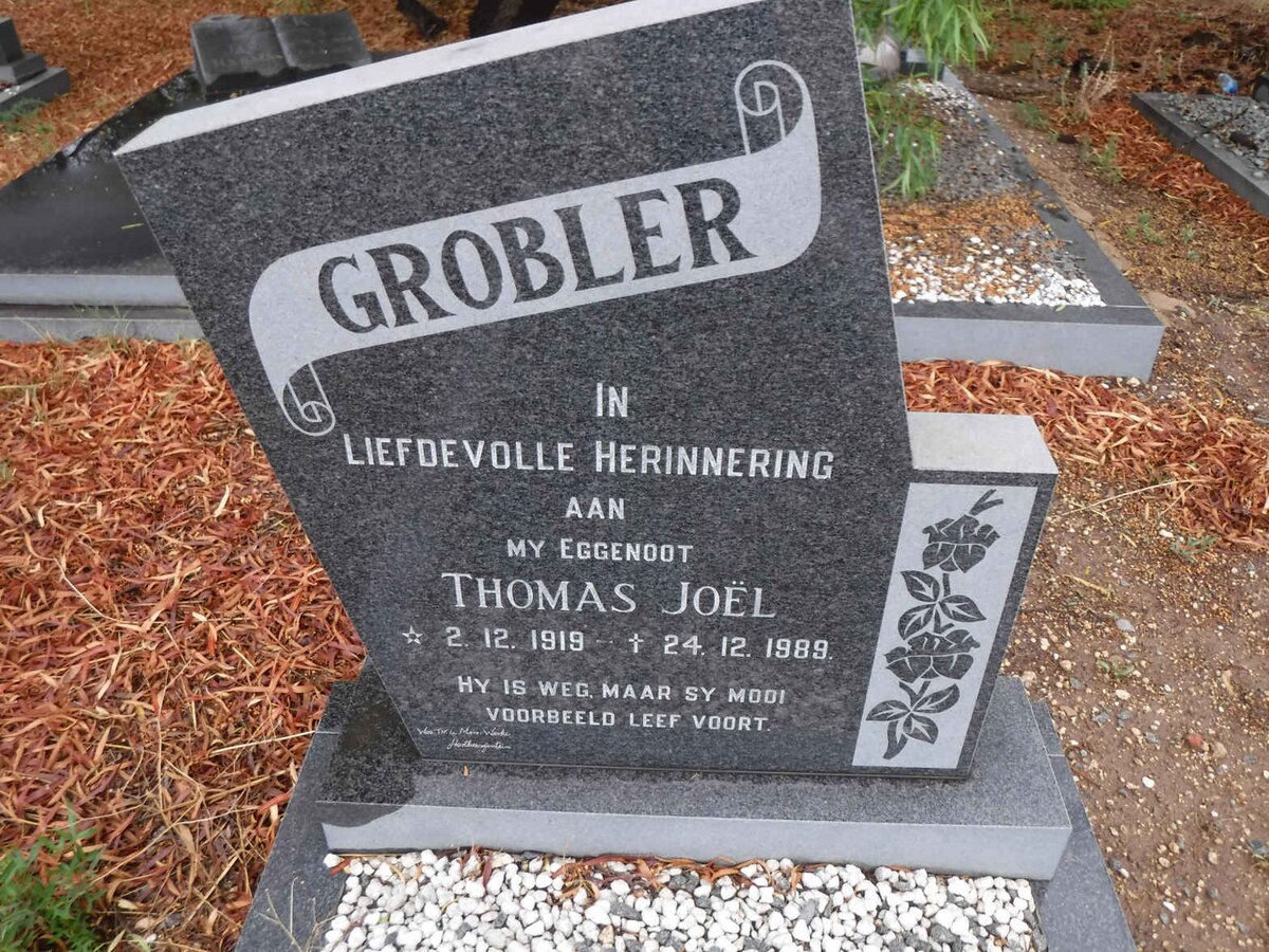 GROBLER Thomas Joel 1919-1989