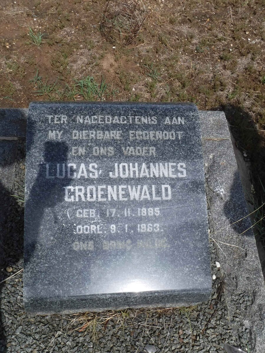 GROENEWALD Lucas Johannes 1885-1963