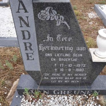 GREUNEN Andre, van 1973-1990