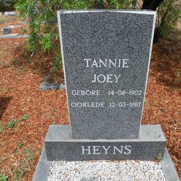 HEYNS Joey 1902-1987