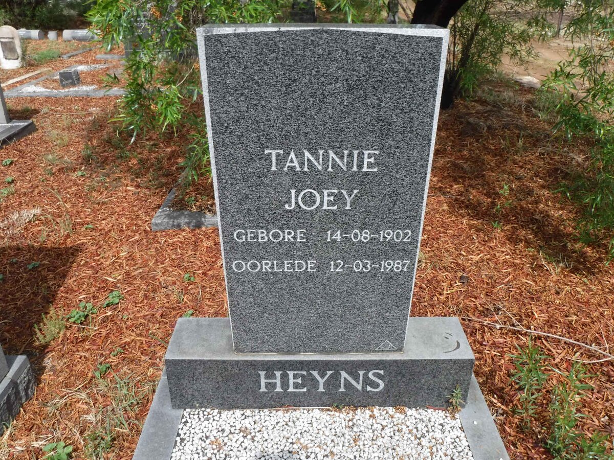 HEYNS Joey 1902-1987