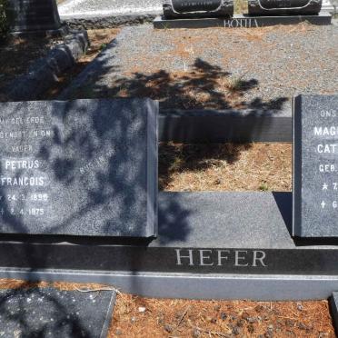 HEFER Petrus Francois 1890-1975 &amp; Magdalena Catharina SCHUCKE 1892-1980