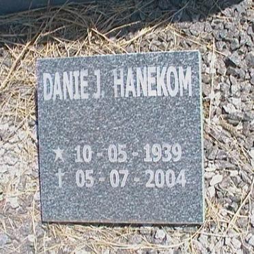HANEKOM Danie J. 1939-2004