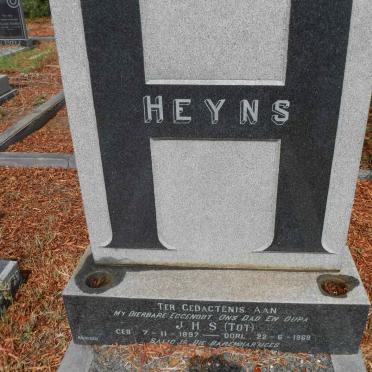HEYNS J.H.S. 1897-1968