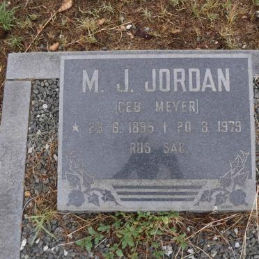 JORDAN M.J. nee MEYER 1895-1979