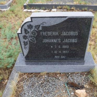 JACOBS Frederik Jacobus Johannes 1883-1977