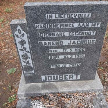 JOUBERT Barend Jacobus 1900-1965