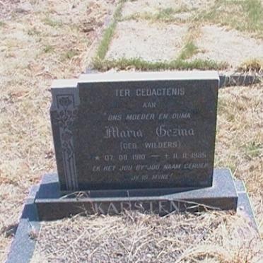 KARSTEN Maria Gezina nee WILDERS 1910-1985