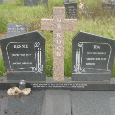 KOCK Hennie, de 1932-1997 &amp; Ida VAN DER MERWE 1943-