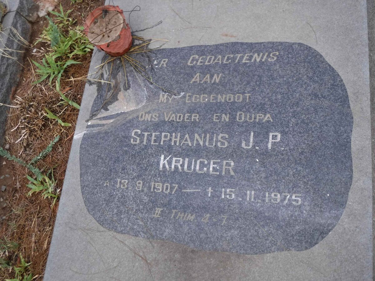 KRUGER Stephanus J.P. 1907-1975