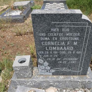 LOMBAARD Cornelia F.M. 1910-1991