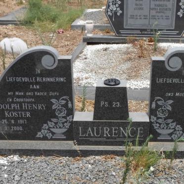 LAURENCE Adolph Henry Koster 1917-2000 &amp; Dirkie Johanna GROBBELAAR 1922-2014