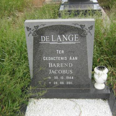 LANGE Barend Jacobus, de 1944-2011
