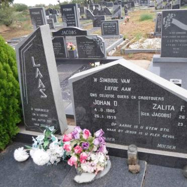 LAAS Johan D. 1905-1979 &amp; Zalita F. JACOBS 1918-2007