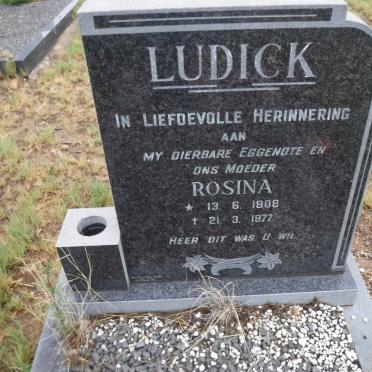 LUDICK Rosina 1908-1977