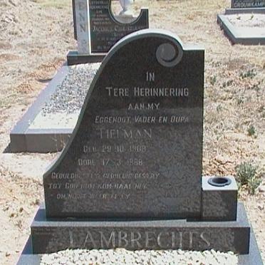 LAMBRECHTS Tielman 190?-1988