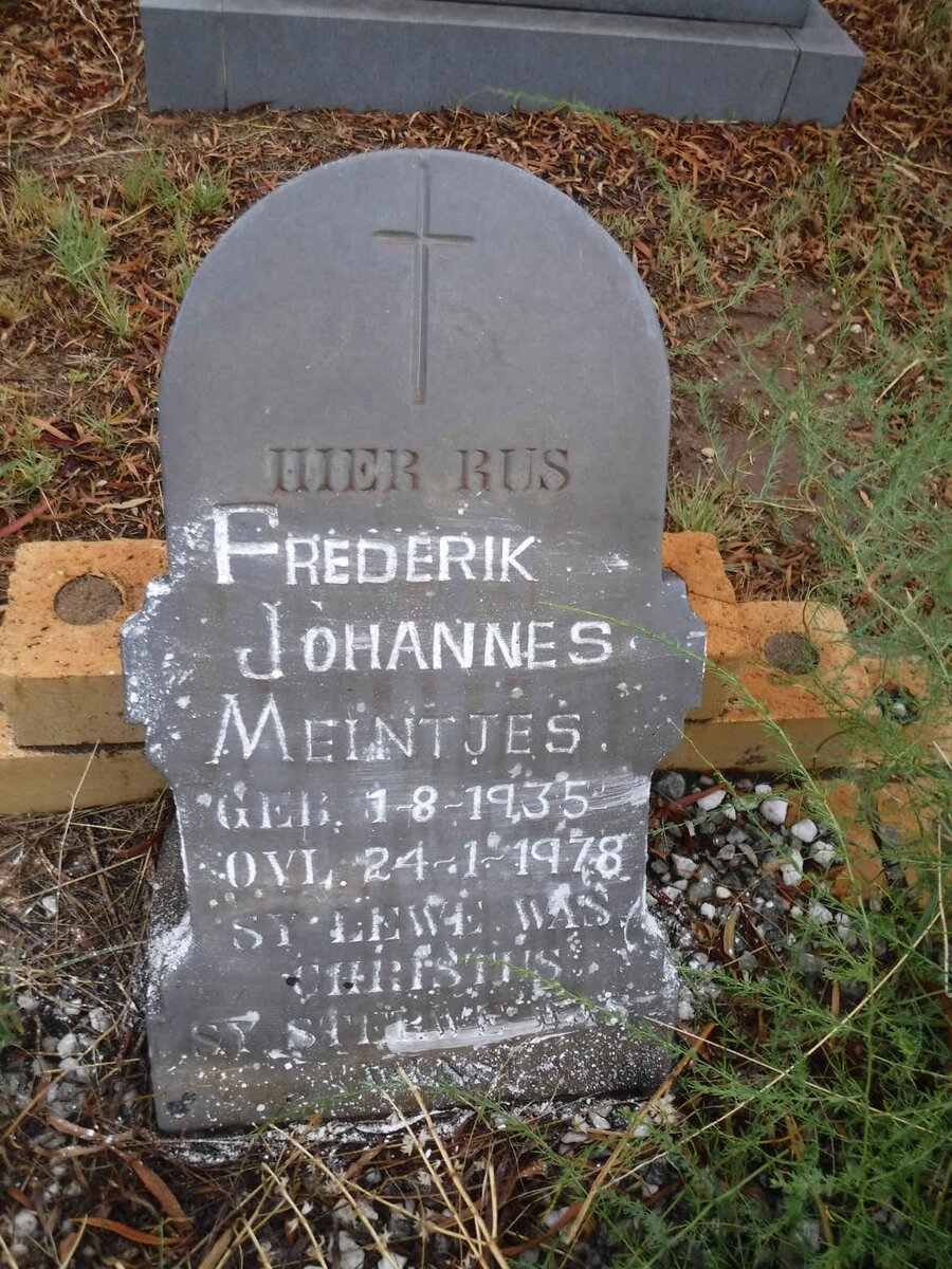 MEINTJES Frederik Johannes 1935-1978