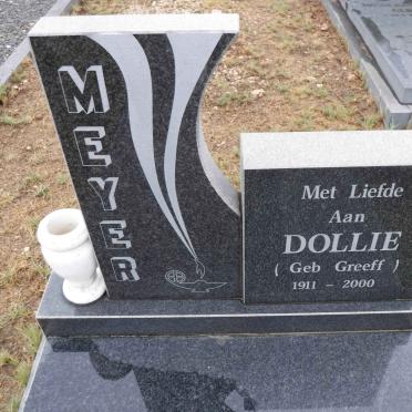 MEYER Dollie nee GREEFF 1911-2000
