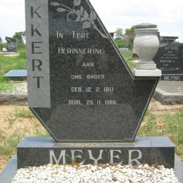 MEYER Okkert 1911-1986